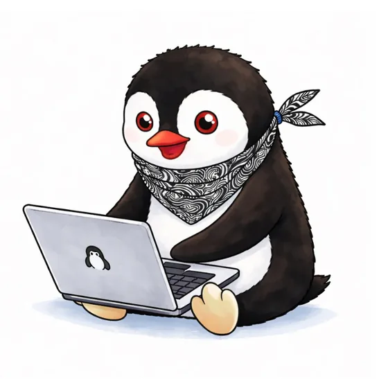Miško writing the newsletter on his laptop