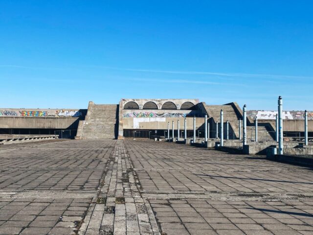 Abandoned Soviet Era Olympic Stadium in Tallinn
