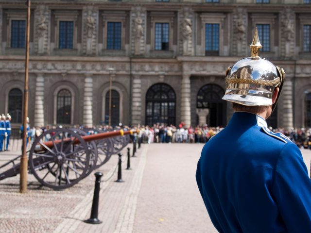 The Changing of Guards in Stockholm, Sweden