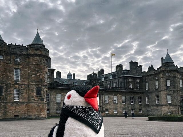 A Penguin’s Royal Adventure: Exploring Holyrood Palace in Edinburgh, Scotland