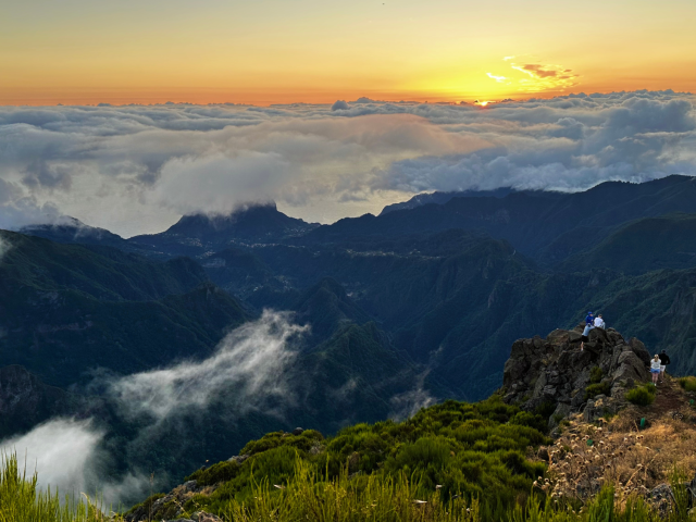 Sunrise at Miradouro do Juncal in Madeira