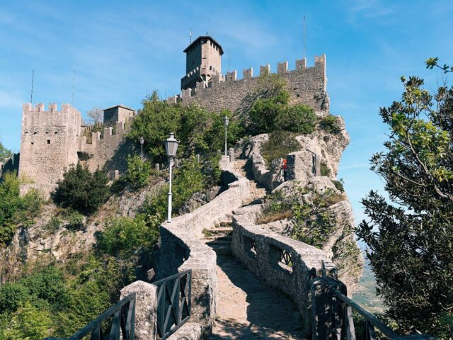 The Three Towers of San Marino and One Penguin